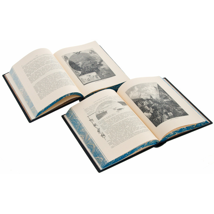 Подарочная книга "Путешествия наследника цесаревича" с накладками, в 2-х томах