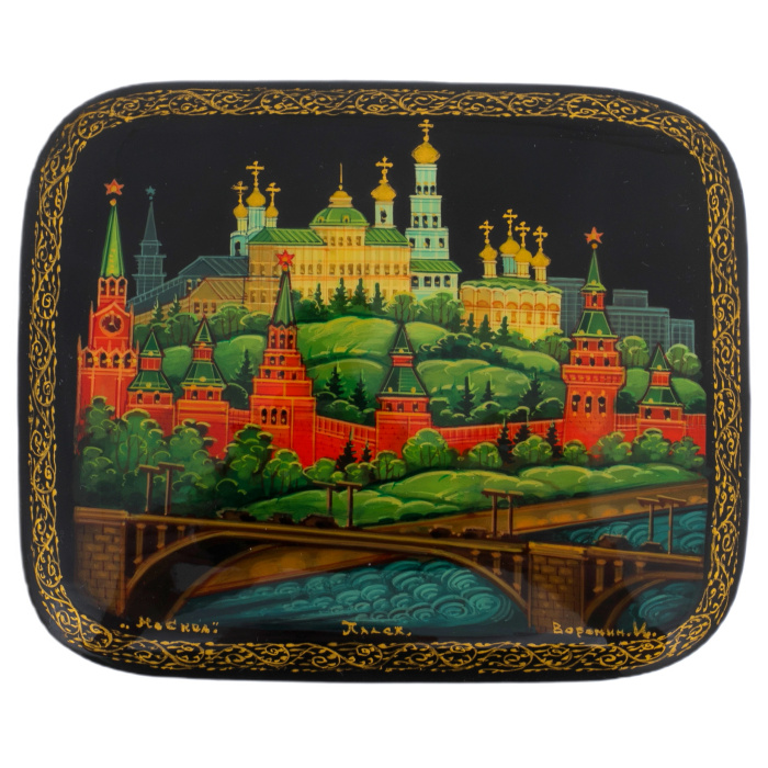 Шкатулка "Москва" Воронин, Палех