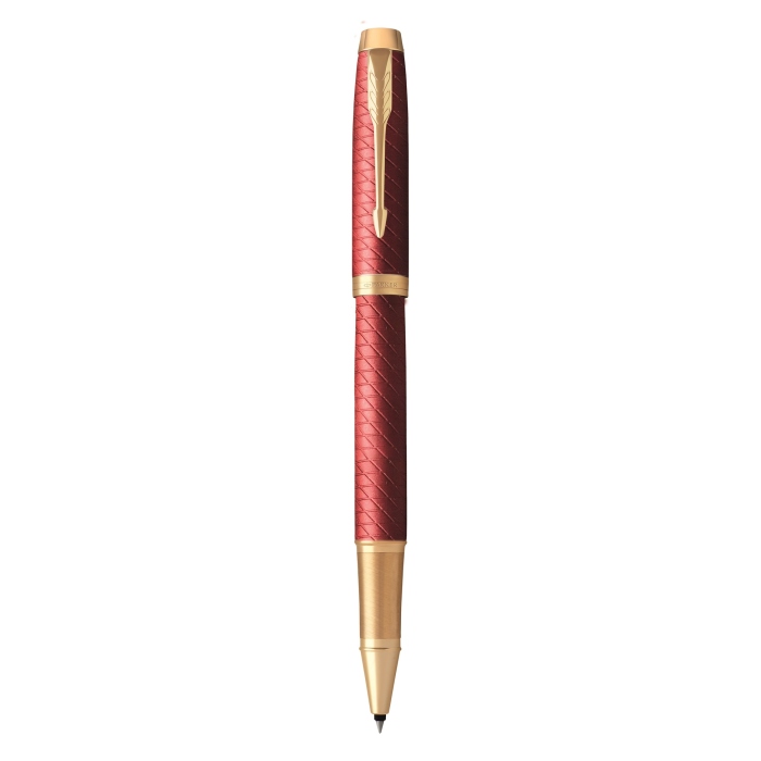 Ручка роллер Parker IM Premium T318 Red G в подарочной упаковке.