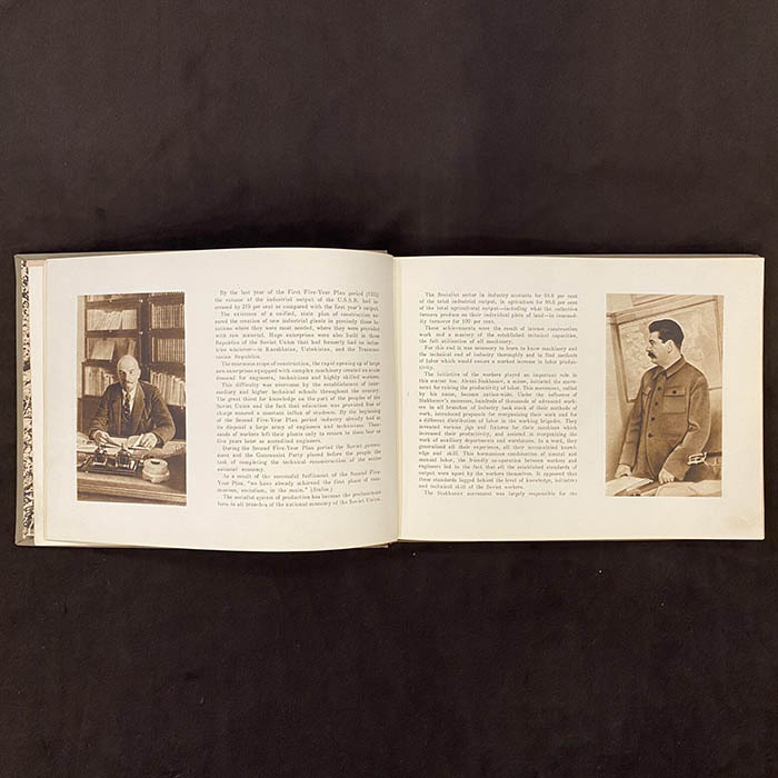 Книга "The Soviet Worker", Moscow and Leningrad, 1939 г.