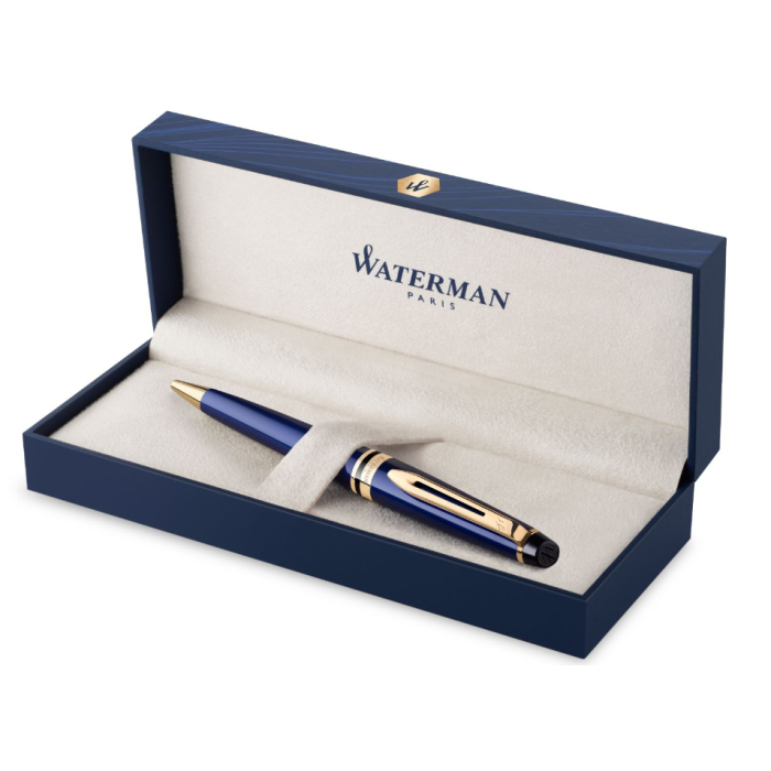 Ручка шариковая Waterman Expert Blue Lacquer GT