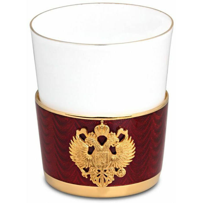 Подстаканник "Гербовый" из латуни