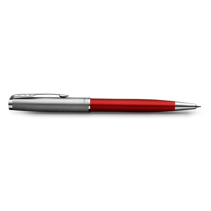 Шариковая ручка Parker Sonnet Entry Point Red Steel CT в подарочной упаковке.