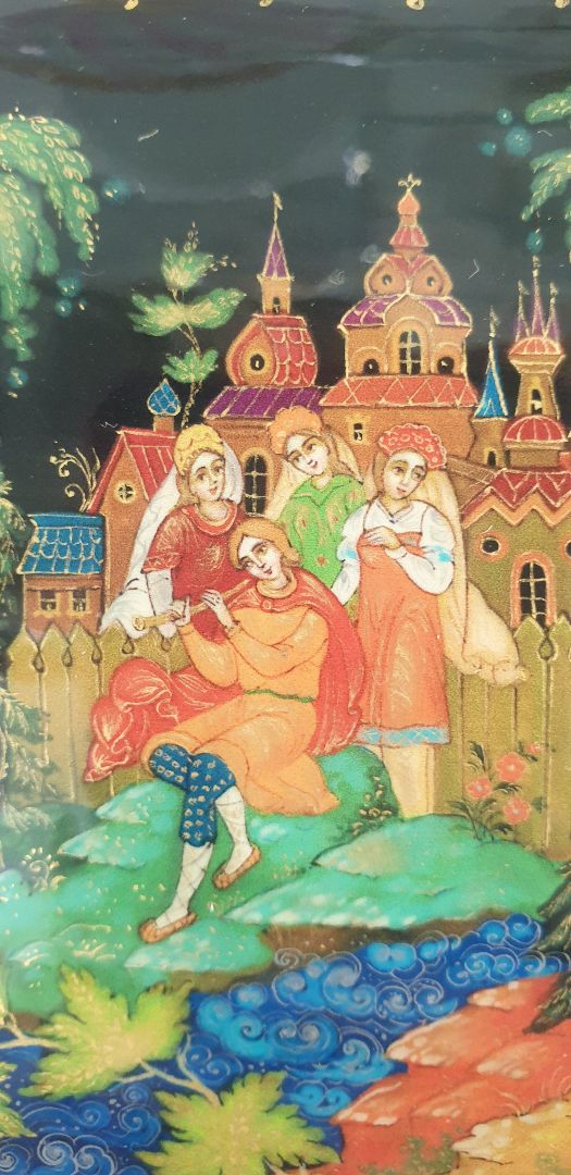 Шкатулка «Снегурочка», худ. Иванова, Палех