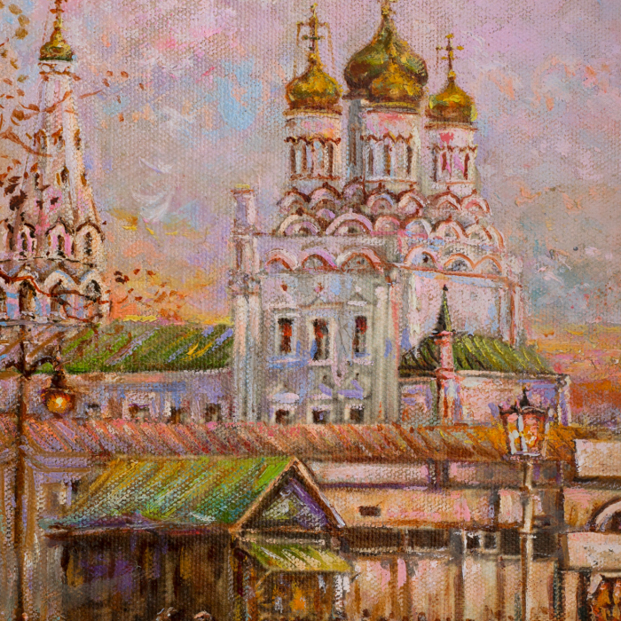 Авторская картина маслом "Таганская площадь"