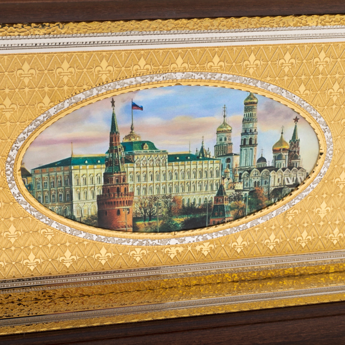 Метеостанция «Столица России» из латуни и дерева, Златоуст