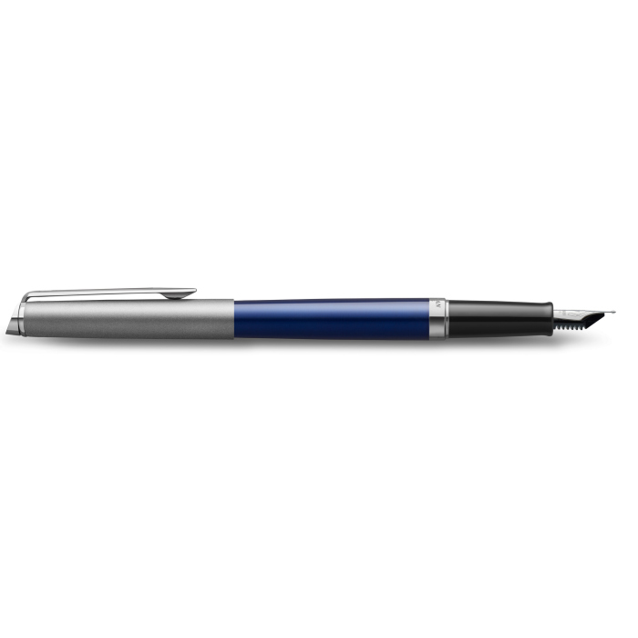 Перьевая ручка Waterman Hemisphere Entry Point Stainless Steel with Blue Lacquer в подарочной упаковке.