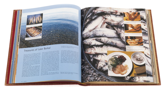 Книга в кожаном переплёте "Culinaria RUSSIA"