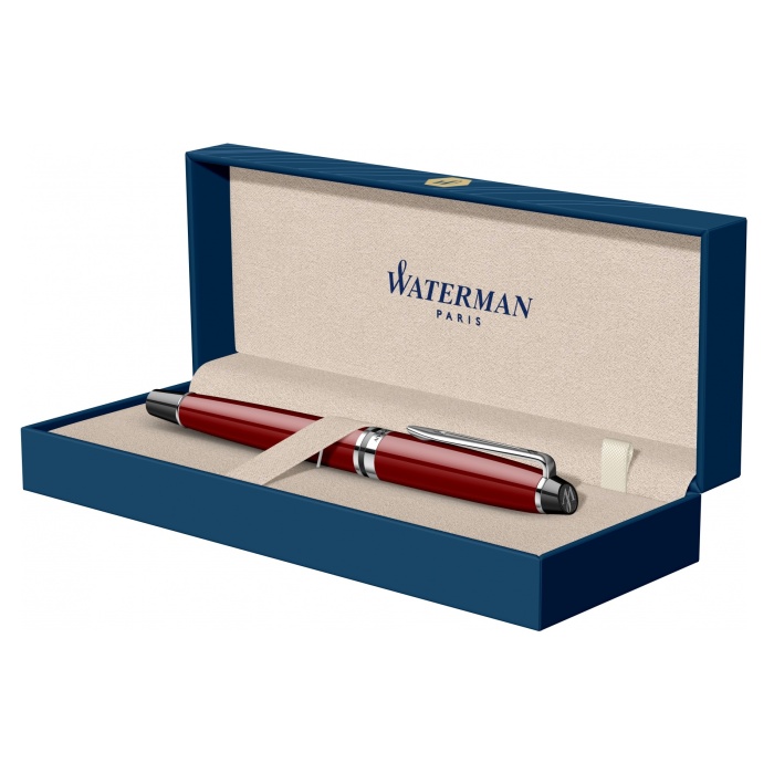 Ручка-роллер Waterman "Expert Dark Red Lacquer CT Black"