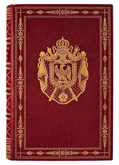 Книга в кожаном переплёте "О войне и мире" Наполеон