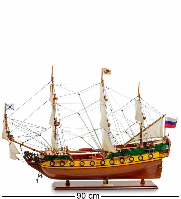 Модель российского фрегата «Shtandart» 1999 г. из дерева