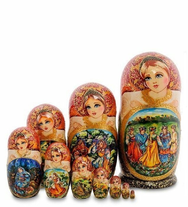 Матрешка "Хоровод" (10 штук)