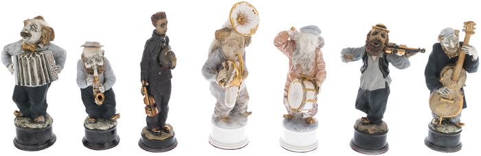 Коллекция статуэток фарфоровых "Музыканты"