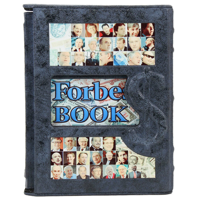 Книга в кожаном переплете "Forbes book. 10 000 мыслей и идей от влиятельных бизнес-лидеров и гуру менеджмента"