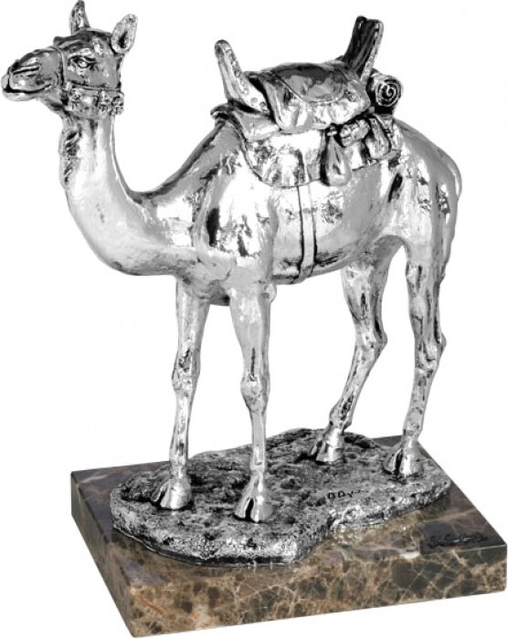 Скульптура "Верблюд" посеребрение (Camel, silvering)