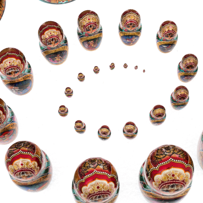Матрешка на 30 мест "Сказки" 45 см