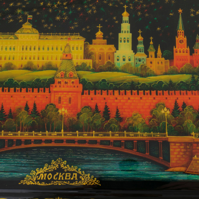 Шкатулка малая "Москва" Воронин, Палех
