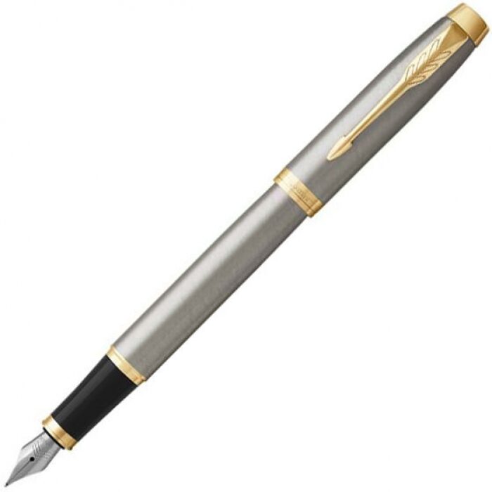 Ручка перьевая "IM Core" Brushed Metal GT F