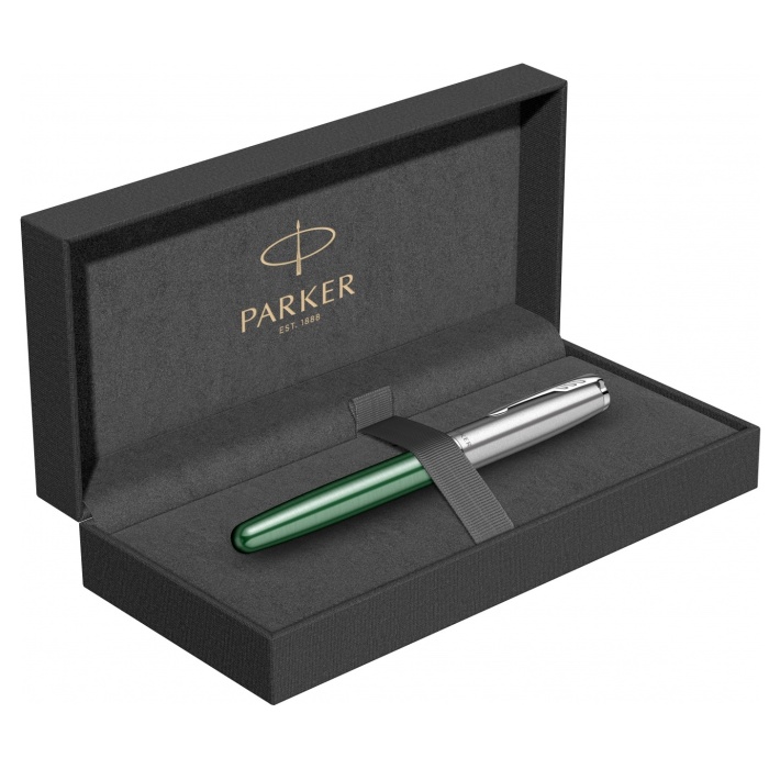 Перьевая ручка Parker Sonnet Essentials Green SB Steel CT, перо F