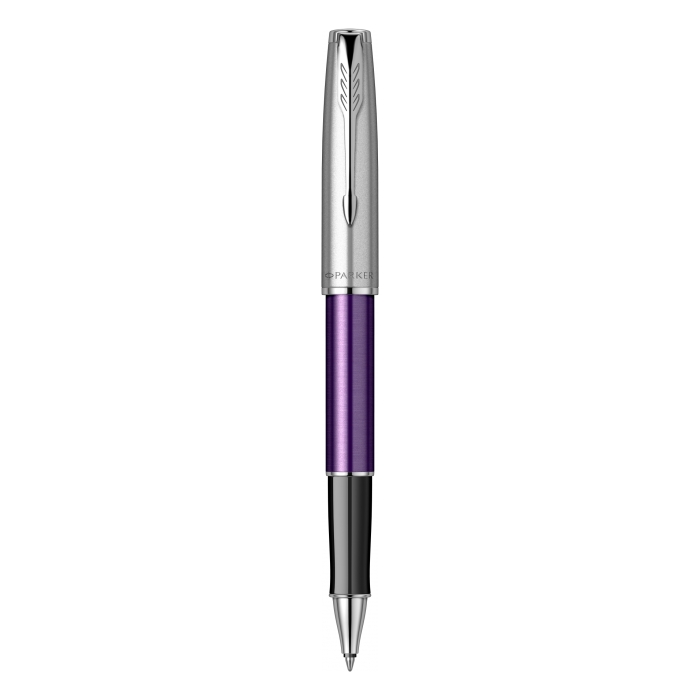 Ручка-роллер Parker Sonnet Essentials Violet SB Steel CT, перо F