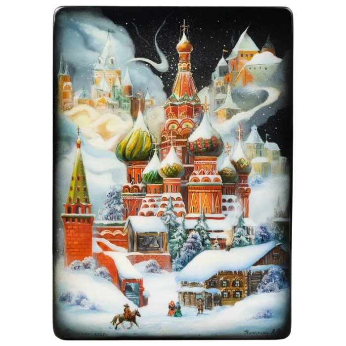 Шкатулка "Москва" Копалина, Федоскино