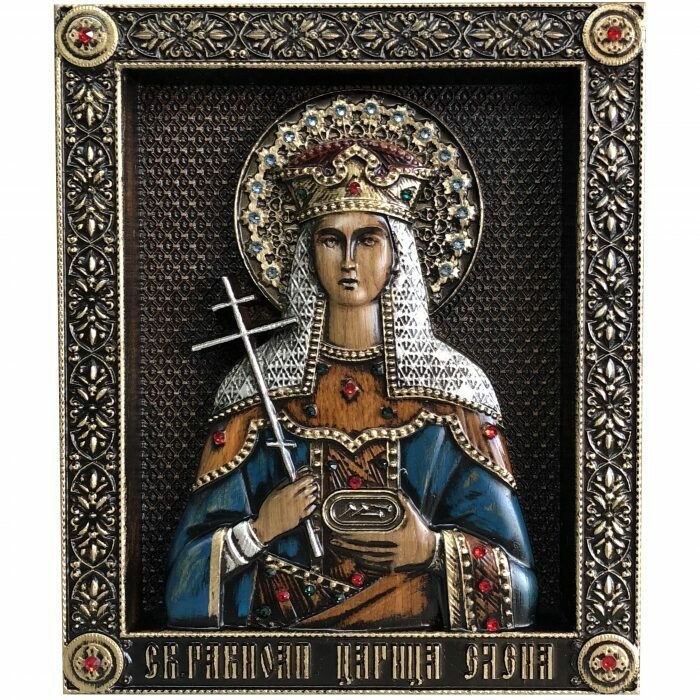 Икона из дерева "Святая Елена"