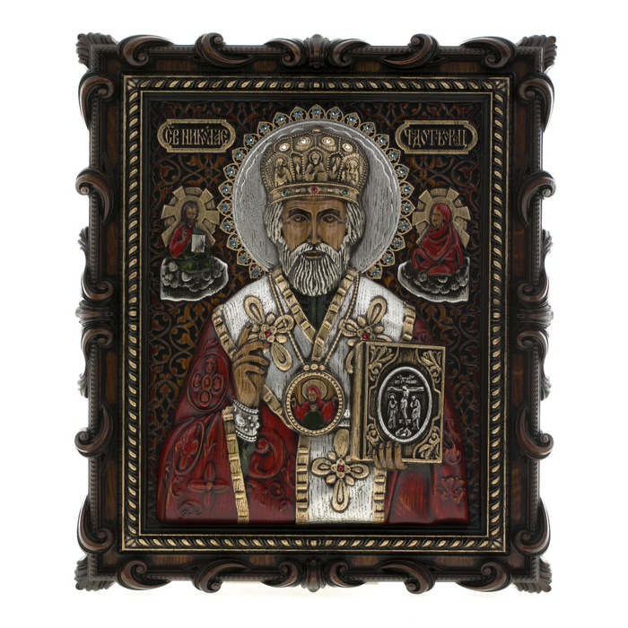 Икона из дерева "Николай Угодник"
