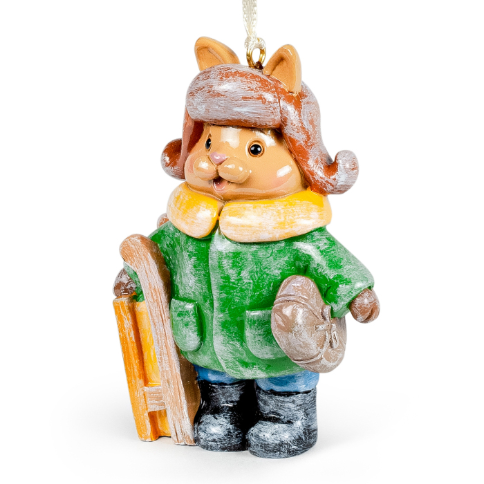 Елочная игрушка "Кролик. Сюрприз"