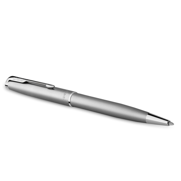 Шариковая ручка Parker Sonnet Stainless Steel CT в подарочной упаковке.