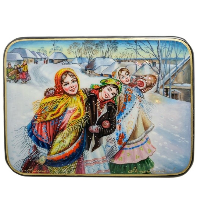 Шкатулка "Гуляние" (автор Лидяева Л.)
