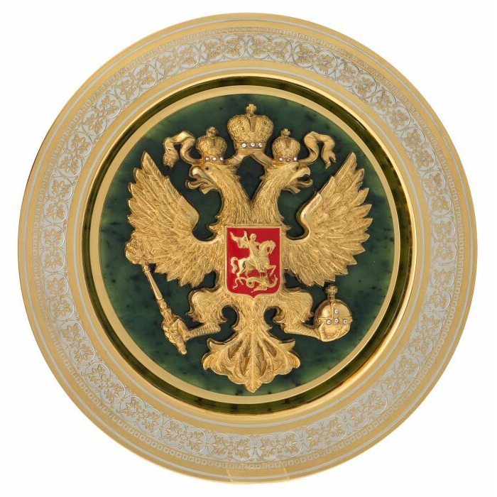Декоративное панно "Герб РФ" Златоуст