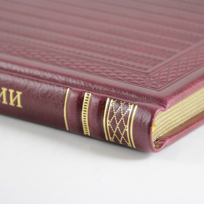 Книга в кожаном переплете "Три века русской поэзии"