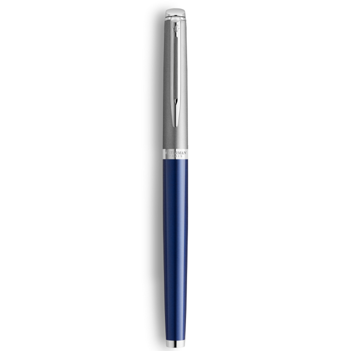 Перьевая ручка Waterman Hemisphere Entry Point Stainless Steel with Blue Lacquer в подарочной упаковке.