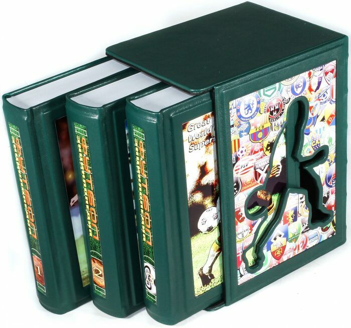 Подарочные книги "Футбол. Энциклопедия" в 3 томах, в футляре