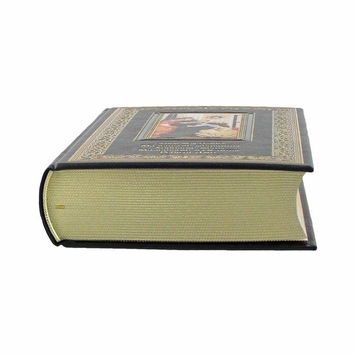 Книга в кожаном переплете "Маленькие женщины. Хорошие жены. Маленькие мужчины. Ребята Джо. Луиза Мэй Олкотт"