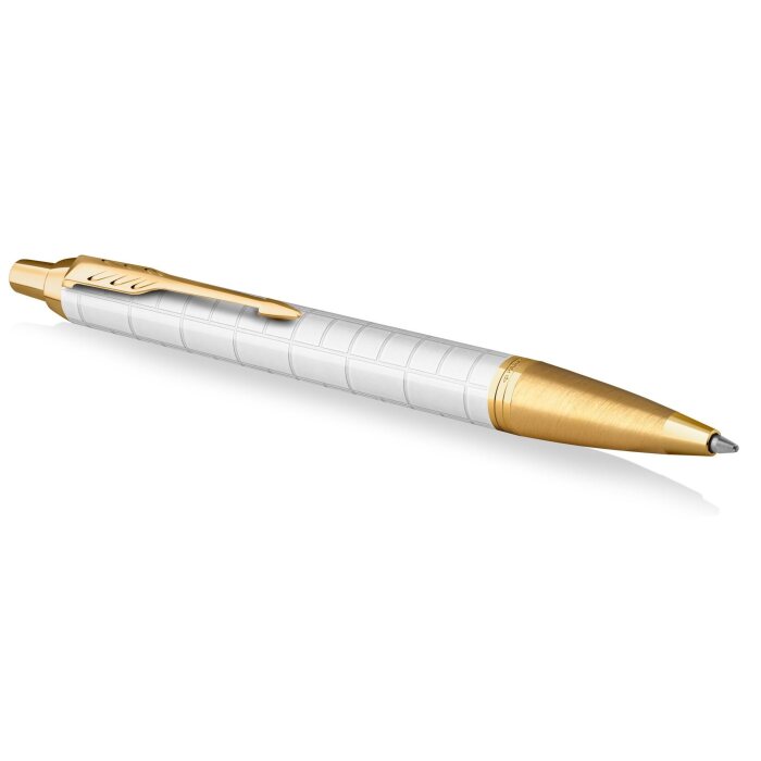 Шариковая ручка Parker IM Premium K318 Pearl GT в подарочной упаковке.