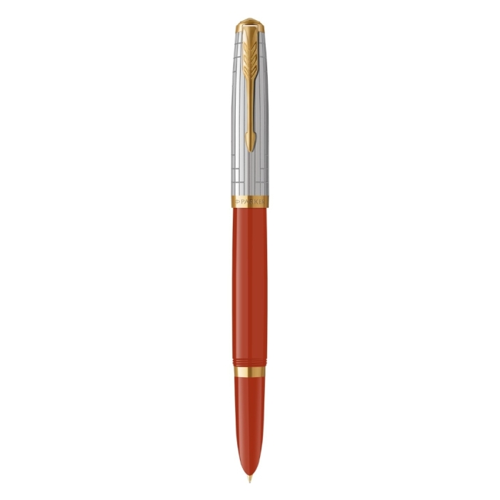 Перьевая ручка Parker 51 Premium Red GT, перо:M/F