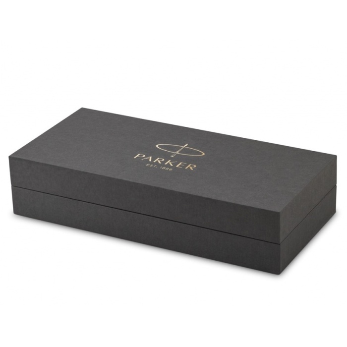 Шариковая ручка Parker Sonnet Essentials Orange SB Steel CT в подарочной упаковке.