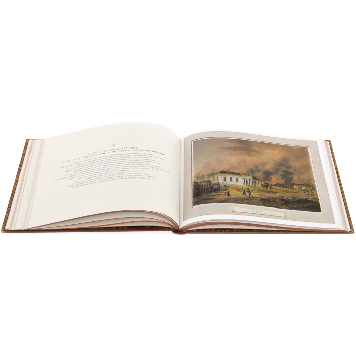 Книга в кожаном переплете "Русский альбом" Адам Альбрехт