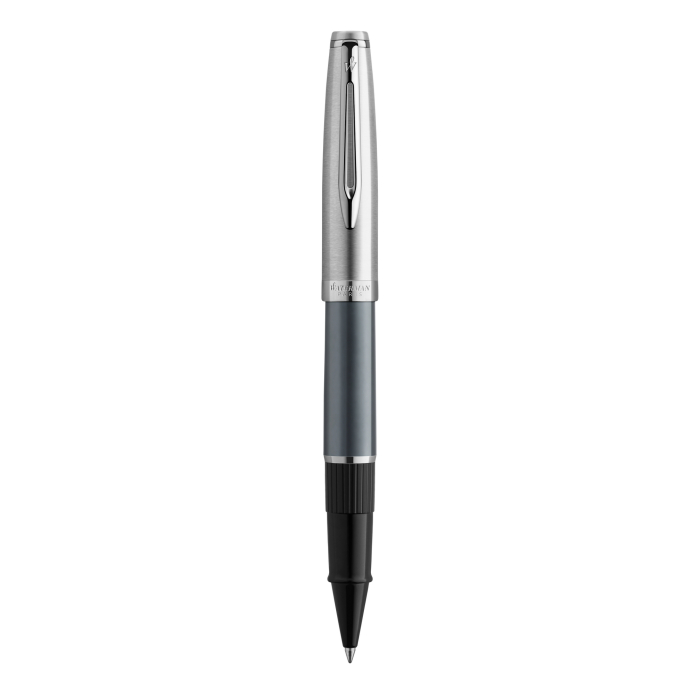 Ручка-роллер Waterman Embleme цвет GREY CT в подарочной упаковке.