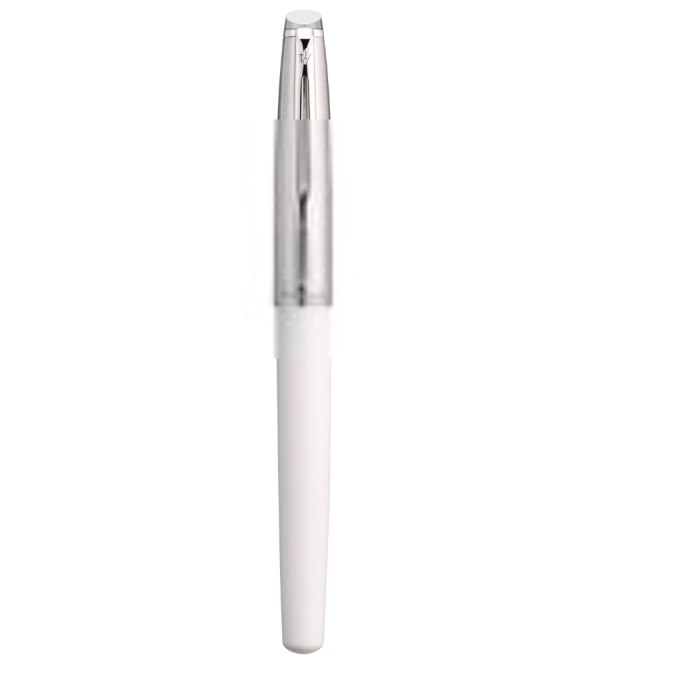 Ручка-роллер Waterman Embleme цвет Ecru White CT в подарочной упаковке.