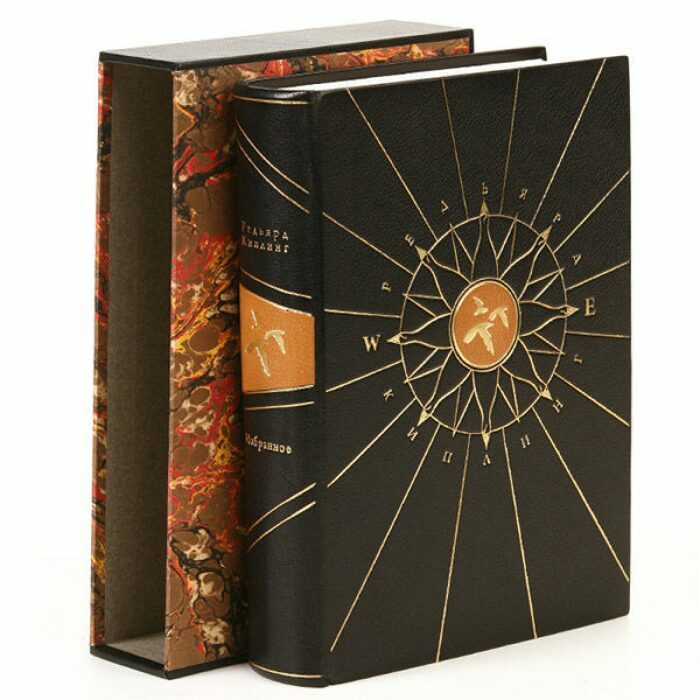 Книга в кожаном переплёте "Избранное" Р.Киплинг