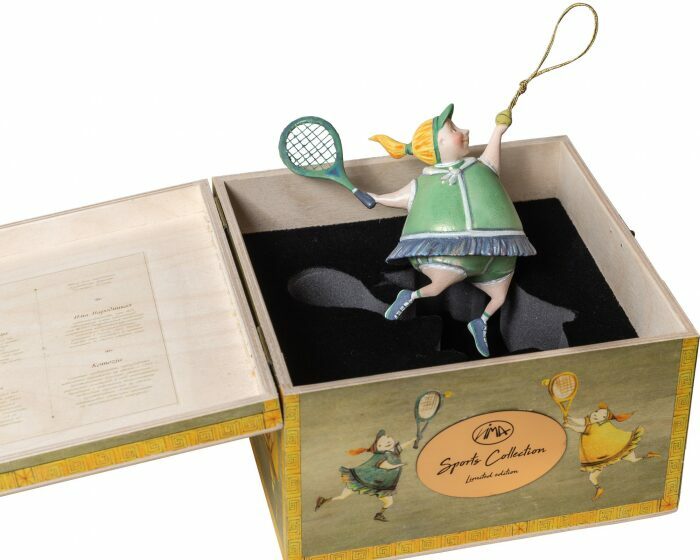 Ёлочная игрушка "Теннисистка"